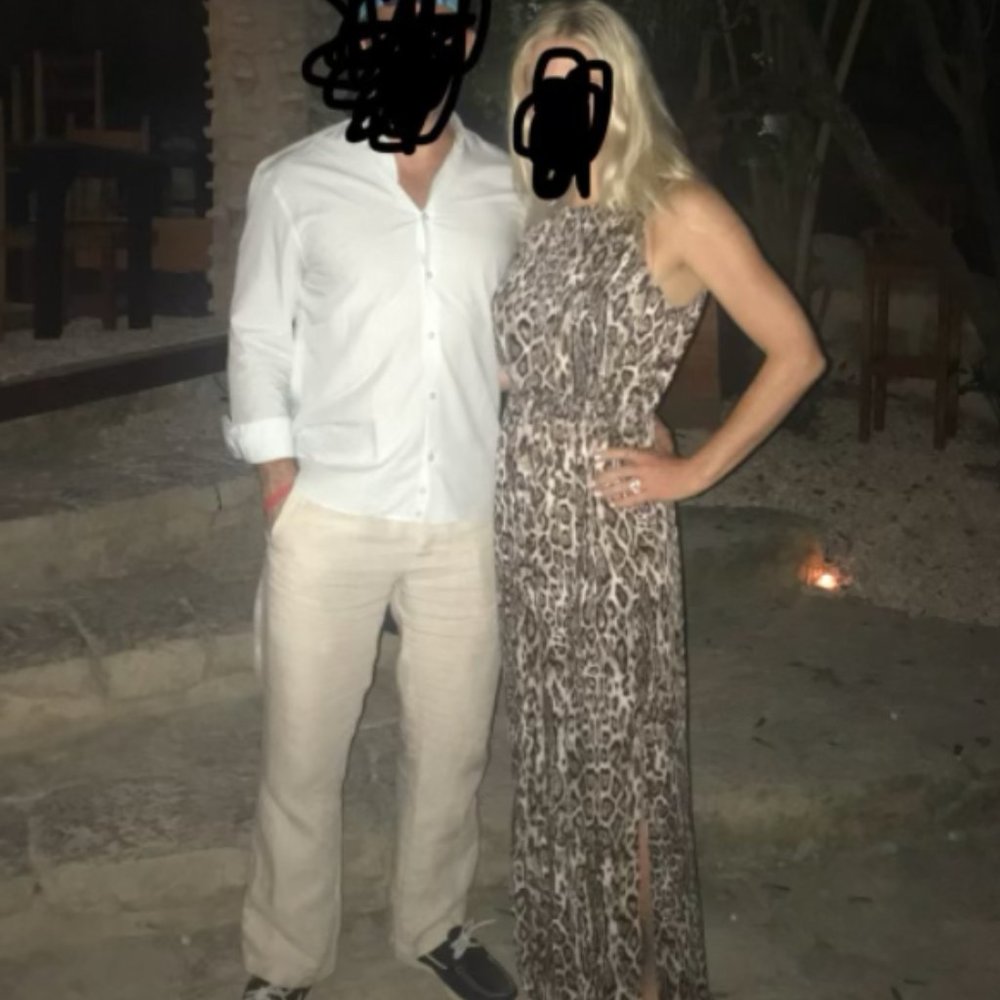 Maxi Dress in Leopard Print with Back Cut Out